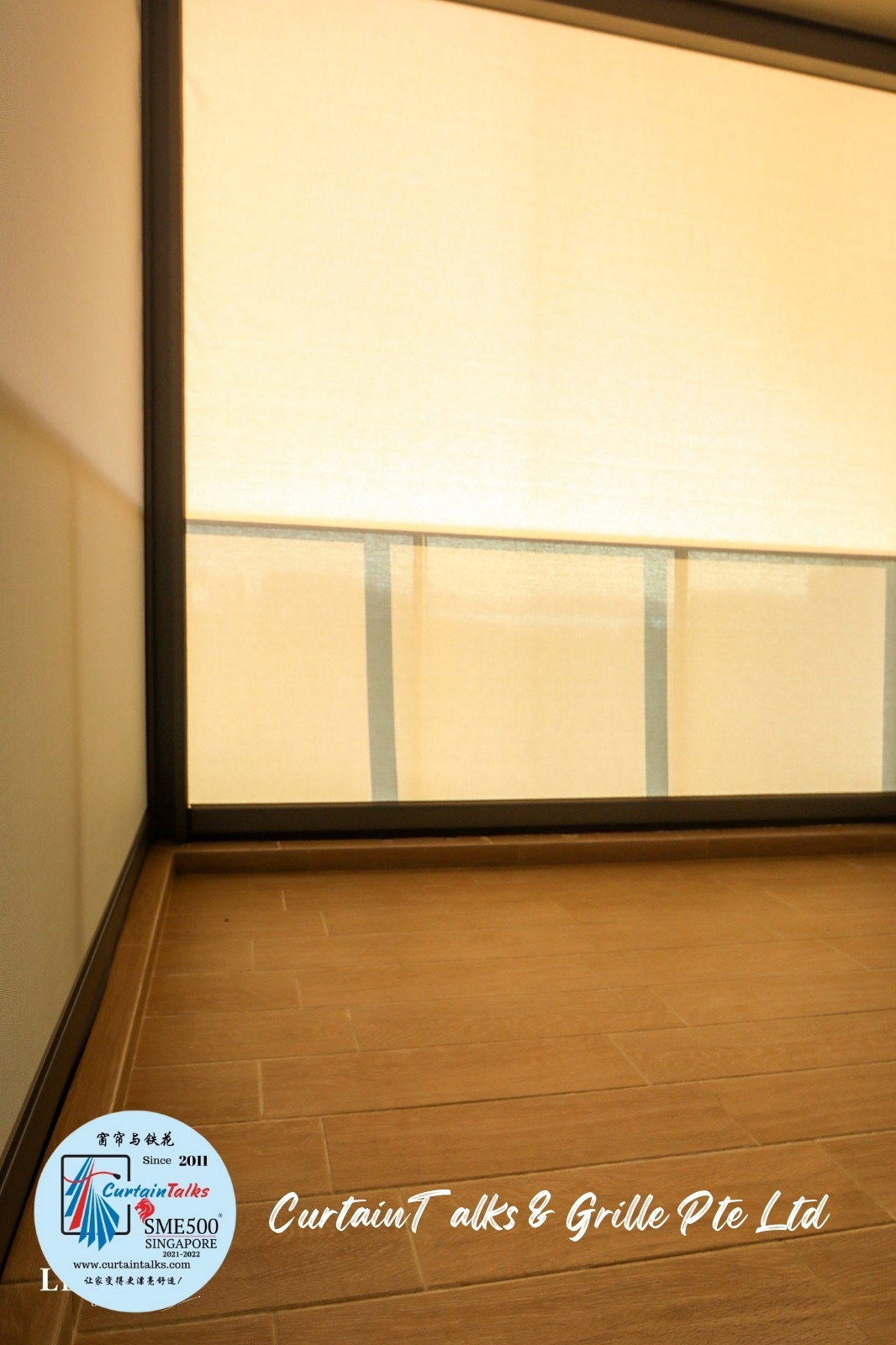 This is a Picture of Outdoor roller blinds-Singapore landed house-Sunrise drive